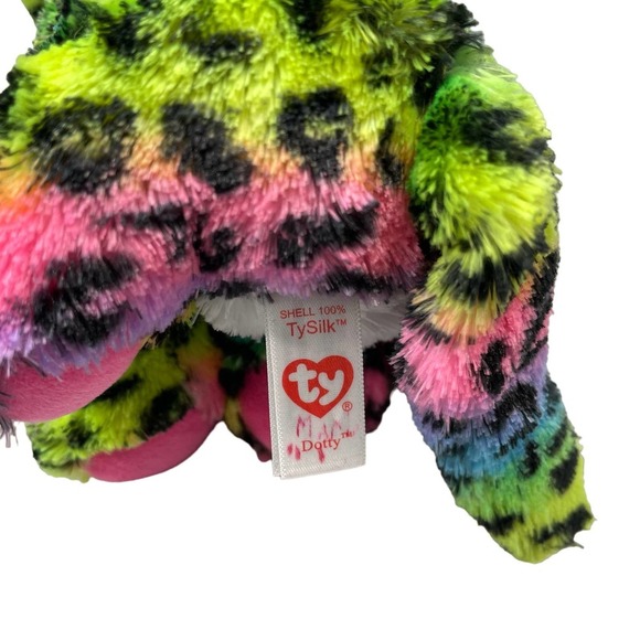 TY Silk Beanie Boos Dotty Leopard Plush Multicolor - Picture 6 of 8